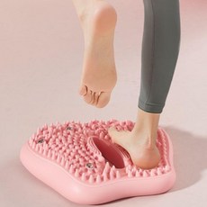 바운스번 홈트 발지압 가정용 밸런스 스텝퍼 퍼플클라우드스모크, 피치핑크