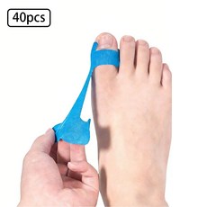 ISEGFLY 발가락 교정 밴드 무지외반 엄지 발가락 교정 테이프, 2박스