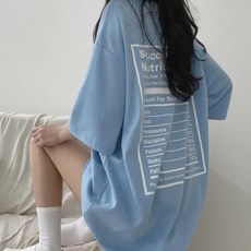 릴리제인 여성 빅사이즈 아메리칸 오버핏 반팔티 롱티