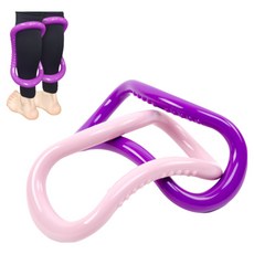 엠보링 하드 마사지 요가링 요가용품, 핫핑크, 1개