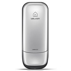 솔리티 웰콤 스마트 보조키 손잡이 없음 도어락 WRB-100, WRB-100(실버), 고객직접설치