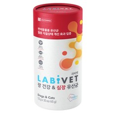 종근당 강아지 고양이 유산균 라비벳 장건강 영양제, 심장, 1개