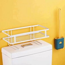 트리모아 무타공 공간활용 변기위 수납선반, 화이트, 1개