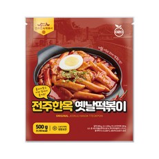 전주한옥 옛날떡볶이 추억의 밀 떡볶이 500G, 3개