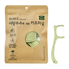 마이비 사탕수수로 만든 키즈 치실 48p, 혼합색상, 1개