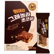 산과들에 원데이그래놀라초코바 20g 10개 세트, 3세트