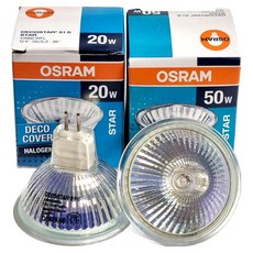 오스람 20W 할로겐 램프 전구 포인트 조명 할로겐전용안정기컨버터용 12V (헬로겐안정기 별도구매), 전구색, 5개