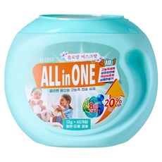 클리벤 올인원 캡슐세제 4in1 고농축 일반 드럼 겸용 플로랄 머스크향, 1개, 60개입