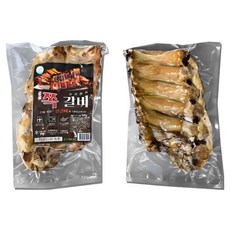 [삼삼] 쪽갈비 500g 소스서비스 홈파티 요리 폭립 두툼한 캠핑 돼지 양념 등갈비 전자레인지, 1개