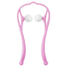 4세대 피지오넥 골프공 돌기형 마사지기 목 승모근 안마기 3D 돌기 지압 롤러, 핑크, 1개