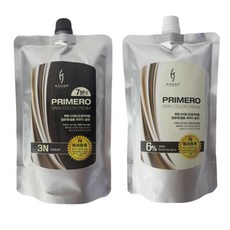 코겐 프리메로 그레이 스피드 7분 칼라크림 염색약 1제 2제 각 500ml, 1개, 3N 새치전용 어두운갈색