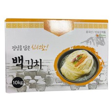 씨푸드코리아 백김치10kg / HACCP 인증 / 월동배추로 담아 아삭한 백김치 런칭특가, 1박스, 10kg