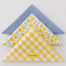 천가게 원단패키지 플라워 꽃무늬 레몬 과일 자투리원단 체크천 5종, 1세트, 오늘은레몬