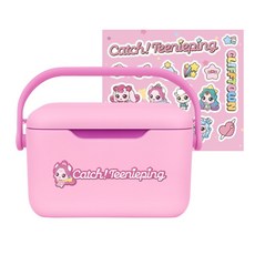 캐치티니핑 시즌5 오로라핑 아이스박스 보온보냉 캠핑, 6L, 핑크
