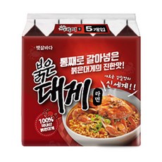 [햇살바다] 붉은 대게 라면 125g, 5개