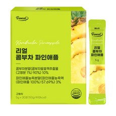 Funeat 康普茶沖泡飲 鳳梨口味, 5g, 30條, 1盒