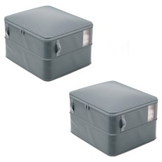 오디너리스탠다드 공간절약 압축파우치 1+1/1 SET, 1세트, 모던그레이