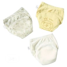 Bebeniz 可愛印花如廁訓練褲3件組, 獅子, 4套