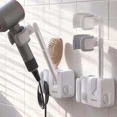 타오미 무타공 각도조절 드라이기 거치대, 1개, 화이트