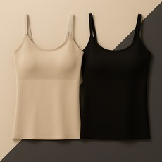 멜토르 1+1 사계절 프리미엄 가슴조임없는 캡내장나시 브라탑 나시 브라렛 캡나시