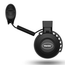 TWOOC 자전거 전동킥보드 볼륨조절 USB 전자벨, 블랙, 1개