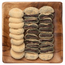 [용이네떡방] 300개 한정 특가세일 쑥떡 쑥개떡 콩쑥개떡 쫀~~득하고 고소한맛! 1Box 부모님떡선물, 60g, 28개