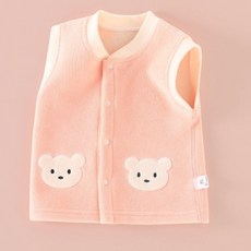 쪼꼬곰 아기조끼 아동 실내 수면 조끼