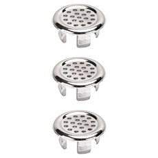 더블슬릿 세면대 오버플로우 물넘침 마개 캡 (3개입), ABS 타공형