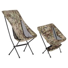 빈나노 경량 캠핑의자 릴렉스 감성 멀티캠 체어원 선셋체어 YL06 밀리터리, 하이백 카모, 1개