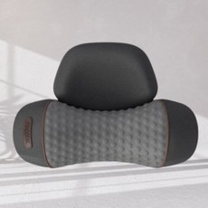 [조은살림]목마사지베개 뭉친 뒷목 3D 입체형 마사지 롤러 3단계 온열 찜질 뒷목 경직 근육이완, 클래식 그레이