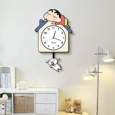 프리던유 짱구 무소음 벽시계, 다색