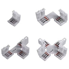 WS2812B용 LED바 연결 일체형 커넥터, 1개, 3P 1자