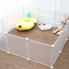 몽몽 강아지/애완동물 반투명 울타리 소형 12P, 1세트