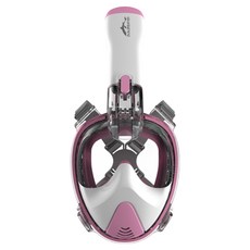 듀얼브레서 3세대 프리다이빙 V3 아동용 스노쿨링 마스크, PINK