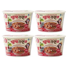 제주 돌문어와 딱새우를 담은 문딱라면 큰컵라면 105g X 4개