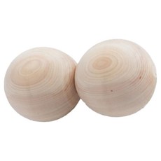 브이에이 편백나무 땅콩볼 마사지볼 마사지기, 편백색상 1+1, 1세트