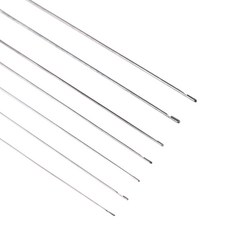 고리형비즈바늘 롱비즈 비드바늘, 1개