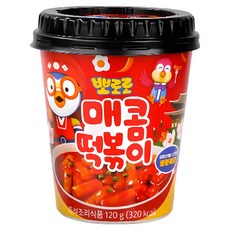늘바름 간식! 뽀로로떡뽁이(매콤맛)120g 4컵, 120g, 4개