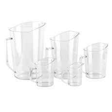 블루비 PC 계량컵 업소용 가벼운 계량컵 플라스틱 비커, 500ml, 1개