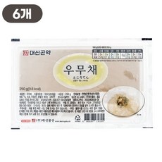 대신물산 우무채 우뭇가사리 한천 우묵, 6개, 250g