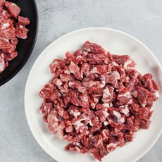 정직한우 1++등급 한우 혼합 국거리용, 1개, 600g