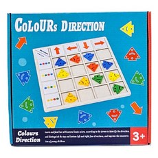 마크라쏭 컬러 화살표 방향 게임 색 방향 인지 시지각 감각통합 학습 인지 보드게임, 화살표게임, 1개