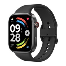REDMI Watch 6 스마트워치 블루투스 통화 NFC 중국버전, 블랙, 4cm