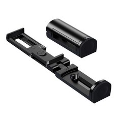 트레블러 기내 여행 출장 거치대 핸드폰 태블릿 12인치 접이식 관절식 집게형 캐리어 셀카봉, 1개