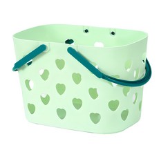 Join Made 便攜式愛心沐浴多用途小提籃, 綠色