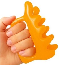 한그래 천연수지 두피 팔뚝괄사 림프마사지 이세희 이시영 림프순환마사지 괄사, 옐로우, 1개, 하드수지괄사