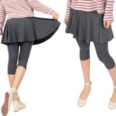 아웃사이즈 플레어 7부 치마레깅스 BN050