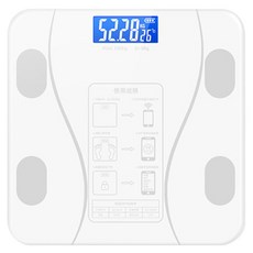 藍牙體脂計 體重計 0.01kg高精度 USB充電 APP數據同步 LCD夜視螢幕 白色款, 1個, 白色-藍芽充電款, 白色, 藍芽充電款