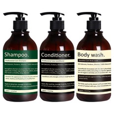 호텔욕실디스펜서 3종 세트 욕실 인테리어 /샴푸통 린스통 바디워시통(라벨선택 가능), 샴푸, 컨디셔너, 바디워시, 1개