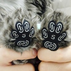 아임펫벳 논슬립 노령견 강아지발바닥패드 강아지발바닥보호패드, 블랙, 1세트